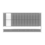 High density medical shelving