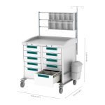 Premium anesthesia workstation cart