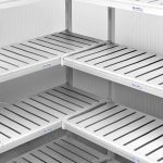 scaffalatura modulare per alimenti
